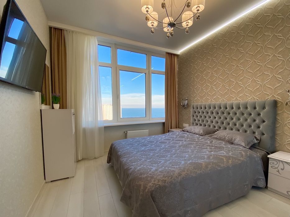 2-кімнатна VIP, балкон, вид на море, 45 Жемчужина, 10 пов.